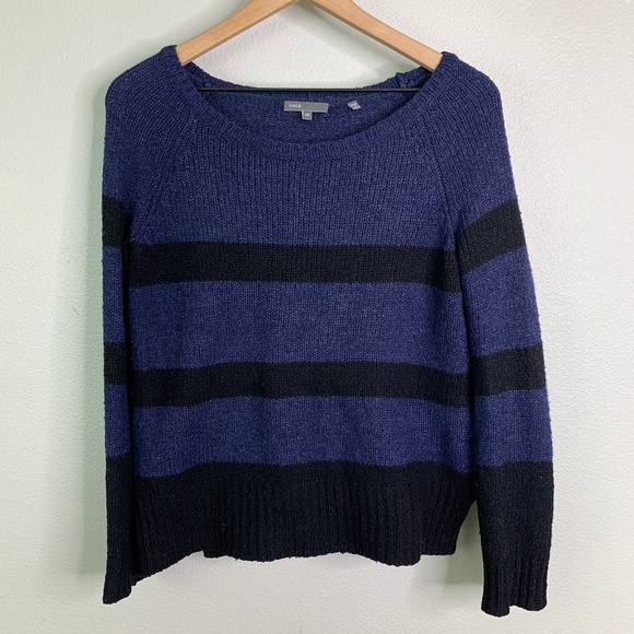 Vince Sweaters - Vince | Wool Silk Cashmere Striped Sweater (sz XS)